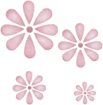 stencil a329 , Daisy Assortment 