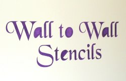 painted stencil design with centers included