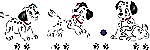 stencil lr15-510 , Dalmatians 