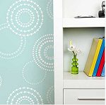 stencil r3040 , Circling Allover 