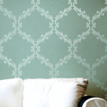 stencil r3088l , Large Acanthus Trellis 